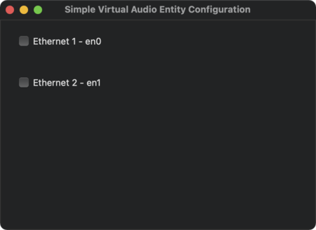Simple Virtual Audio Entity Configuration